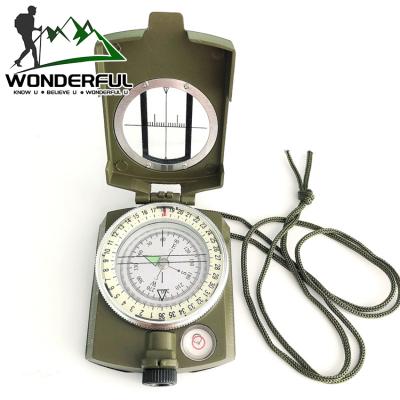 China Lensatic Multi Portable Waterproof Navigation Metal Outdoor Activities Luminous Outdoor Military Amazon Function Tactical Compass for sale