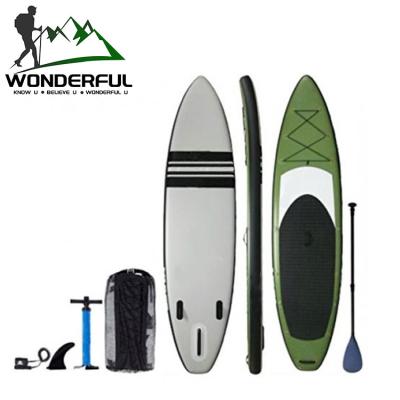 China Outdoor Activities Inflatable Wood Grain Paddle Board Adult Standing SUP Thickened Board Water Skiing Drift Surfboard for sale