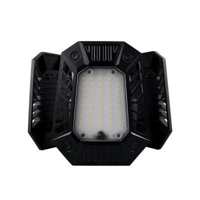 China Warehouse 3 Panels New Adjustable Garage Light 100w Deformable Led Garage Light for sale