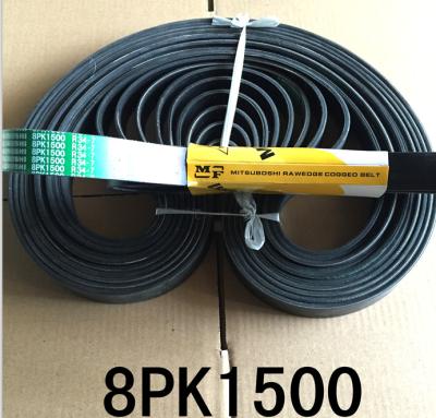 China Engine Fan Belt 8PK1500 Excavator Parts With Butadiene Rubber Material for sale