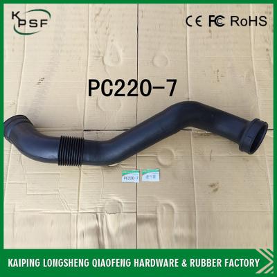 China Black PC220-7 Hyundai Excavator Hose / High Performence Water Hose Radiator for sale