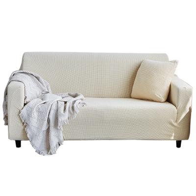 China Double Seats 2 Seater Sofa Cover Skin Friendly Stretch Ready Design for sale