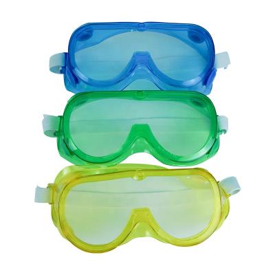 China Yellow Colorful Men Women Goggles Good Quality Anti-fog Goggles Outdoor Safety Goggles for sale