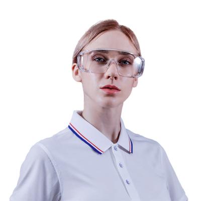 China PVC+PC /PVC+PET Safety Goggles With Rope Safety Goggles With Transparent Vent for sale