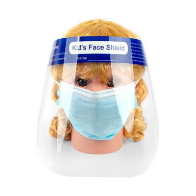 China PET Baby Kids Face Shield Mask Kids Face Shield Protective Face Masks Safety Transparent Face Mask for sale