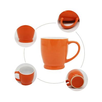 China Wholesale Disposable Home Use 210ml Restaurant Coffee Cup Mini Drum Cup Luster Ceramic Mug With Base for sale