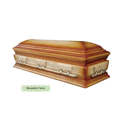 China Ash Cofani Funebri With Taitored Cheapest European Style Solid Wood Coffin Pillow for sale