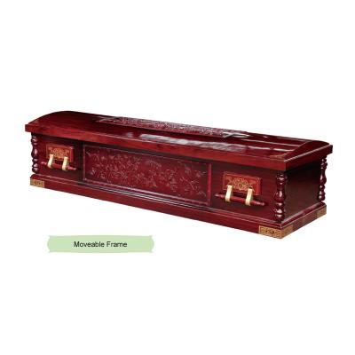 China American Style Fiberboard Wide Open Casket Style Funeral Casket With Locks for sale