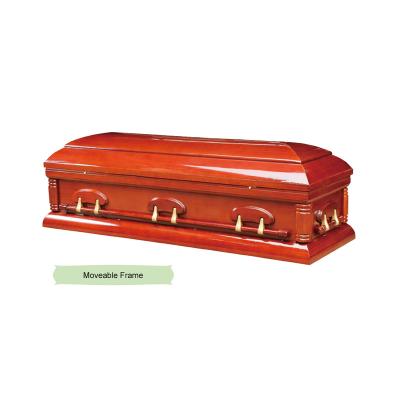 China American Style Fiberboard Material High Gloss Varnish Casket And Price With Tailored Pillow for sale