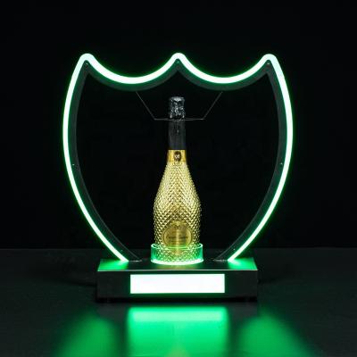 China Fashionable Hot Sale Acrylic Champagne Serving Bottle Presenter Glorify Display For Night Club for sale