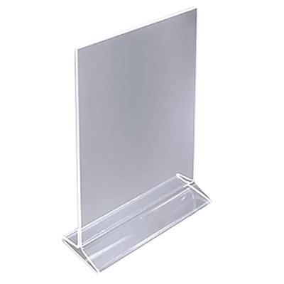 China Eco-friendly Plexiglass Panels Display Acrylic Poster Menu Holder Perspex Leaflet A5 A6 Acrylic Menu Holder for sale