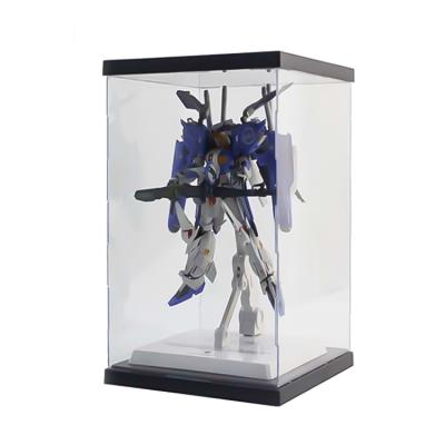 China Factory Eco-friendly Custom Size Acrylic Display Case With Manual Display Box LED Light for sale