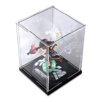 China Clear Plastic Toy Gift Box Case Acrylic Display Packaging Custom Dustproof Large Small Advertising Acrylic Box For Christmas for sale