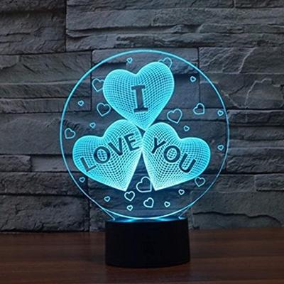 China 3D 7 Colors Custom Creative Anime Snap Photo Lamparas Table Room Decor Night 3D Illusion Desktop Acrylic Lamp Base LED Christmas Lamp Child for sale