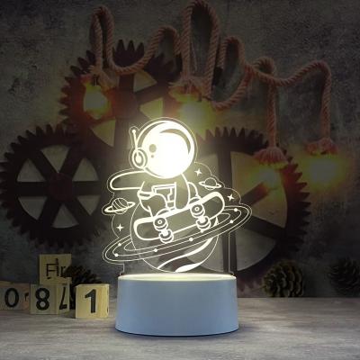 China Hot Selling Modern 3d Acrylic Night Light Christmas Acrylic Gifts Printed Night Light Creative Bedside Small Table Lamp Night for sale