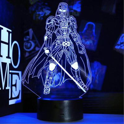 China Modern acrylic led 3d night light lamp light customized night light suitable for bedroom for sale