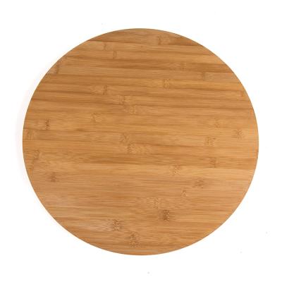 China Sustainable high quality eco-friendly bamboo round cut cheese board wooden board for sale