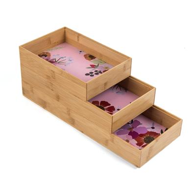 China The Other New Designed Eco-Friendly Bamboo Decoration Storage Box Desktop Drawer Organizer for sale