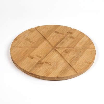 China Cheap Viable Price High Quality Charcuterie Bamboo Pizza Round Cutting Board for sale