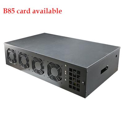 China Wholesale Quiet B75 Game B85 Mute Live Stream Game 8 GPU Computer Case 8 Fans GPU Computer Case for sale