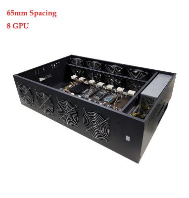 China High Quality 857S 65mm 8 GPU 8GPU Computer Case Frame Frame Computer Server Desktop Spacing Chassis for sale