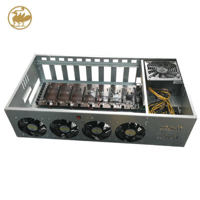 China High Quality Desktop 65mm 8GPU B85 Mute Live Broadcast Gaming Computer Case Chasis Fit 3080 3090 Computer Chassis for sale