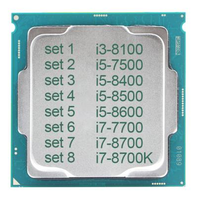 China Wholesale Hot Selling Computer Desktop Intel Core i3 8100 Ceramic CPU CPU i5 7500 i7 7700 Tray High Quality Gold Ceramic CPU for sale