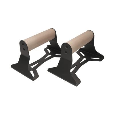 China Beech Push Up Bars Wooden Push Ups Stands Non-Slip Base Parallettes For Home Exercise Workout Equipment for sale