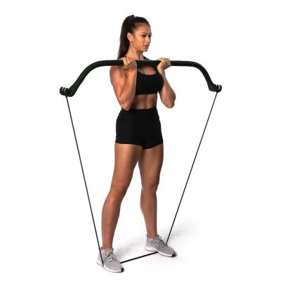 China Portable Iron+TPE Arc Gym Home Resistance Bands Weightlifting and Exercise Kit Full Body Workout Fitness Equipment for sale