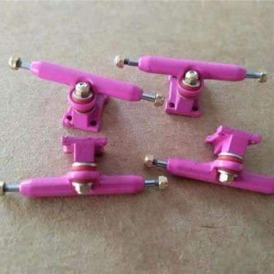 China Kids Toys 32mm Fingerboard Solid Trucks Single Axle 32mm Finger Skateboard Pink Trucks New 10 Colors With Lock Nuts And Tool for sale