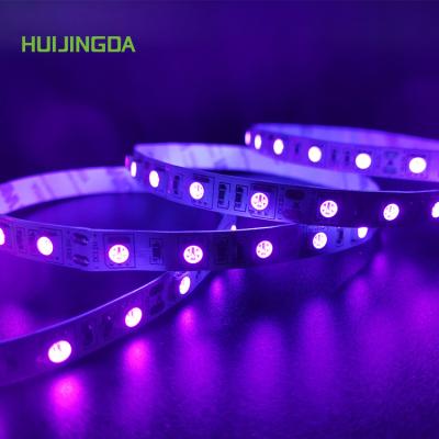 China Wholesale Cheap Residential 12V 5m Flexible 5050 SMD 395-400nm Waterproof Led Strip UV Purple Light / Smart Strip Light for sale