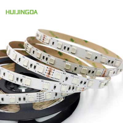 China Hotel Residence Factory Sales 24V 60LEDs/m IP65 IP67 5m SMD 5050 RGB Smart Led Strip Light For KTV Party DIY for sale