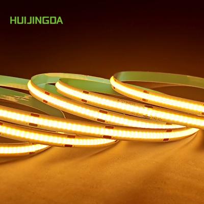 China High Density Theme Park LED Strip Light DC24V 384leds 8mm COB LED Strip IP20 10W/M Flexible for sale