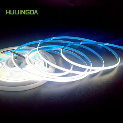 China Residential High Density Flexible LED Strip Light 5mm PCB DC12V 384leds/m IP20 10W/m COB LED Strip for sale