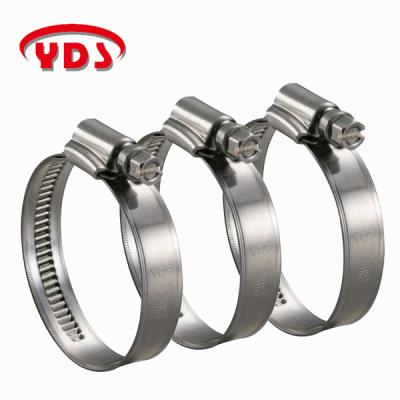 China Pipe Flange Stainless Steel Worm Drive Line Clamp For Auto Parts for sale