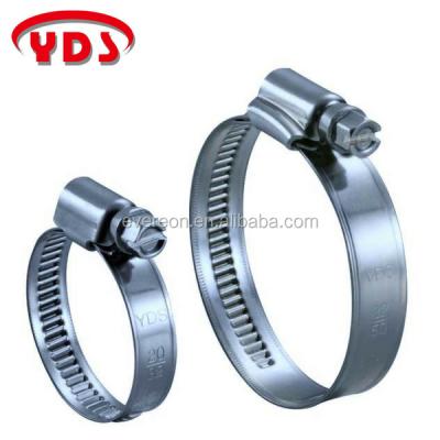 China German Type Worm Drive Stainless Steel Metal Pipe Connection Clamp for sale