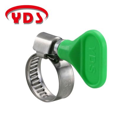 China Hose Stainless Steel Butterfly Turn Key Quick Release Fixed Hose Clamps for sale