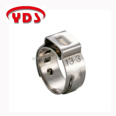 China Single Ear Connection Stainless Steel Easy Clamps Small Pipe Clamp for sale