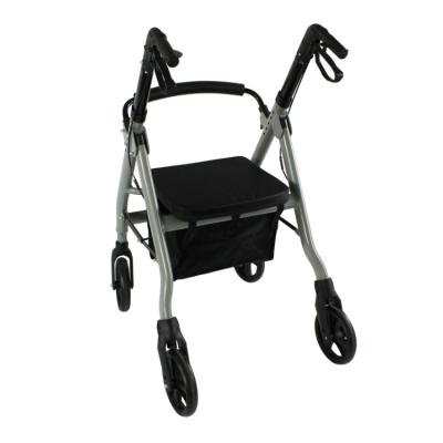 China Lightweight Folding Four Wheel Professional Health Care Manufacturer Walker Rollator With Seat For Elderly for sale