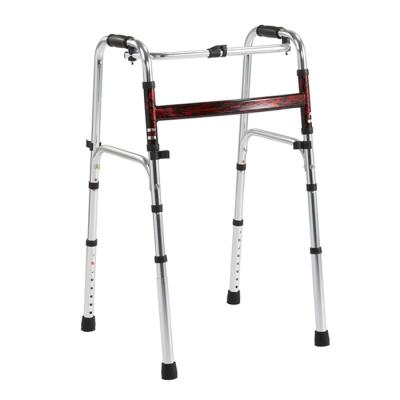 China Factory wholesale aluminum frame portable folding folding adult walker for patient for sale