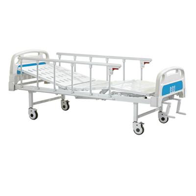 China Metal Made In China Two Manual 2 Crank Cranks Medical Hospital Bed Size for sale