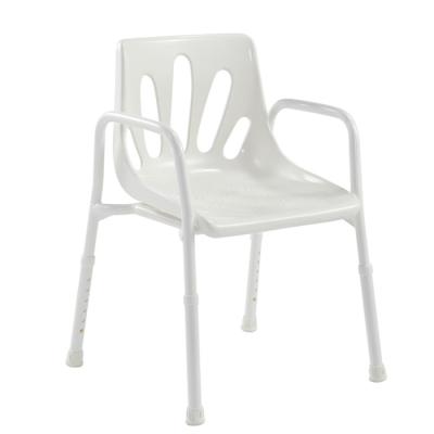 China Aluminum Alloy + PE Plastic Seat Bathroom Bath Shower Chairs For Handicapped for sale