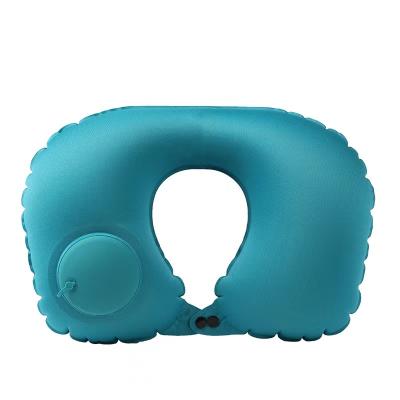 China Factory Supply Other Attractive Price Black PVC Milk Silk Inflatable U Shaped Pillow for sale