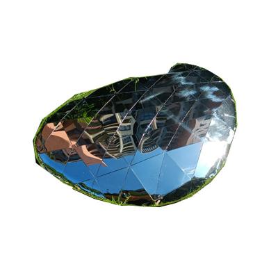 China Modern Minimalist Art Deco 3D Stainless Steel Pebble Wall Decor Living Room Abstract Metal Arts for sale