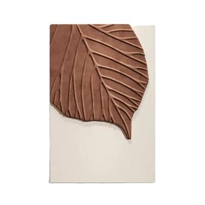 China Hand Painted Modern Decoration Paintings Handmade High Relief Wood Carving Abstract Wall Art 3d Painting Other Wall Art for sale