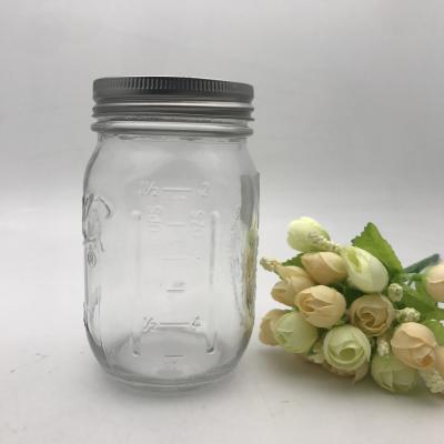 China Contemporary Mason Jar Airtight 16 oz Glass Jar for sale