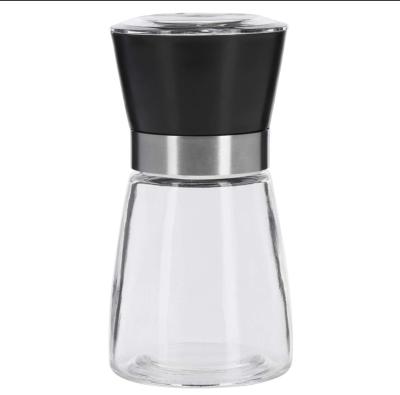 China Freshness Preservation Salt Mill Spice Grinder and Pepper Grinder Stainless Steel with Glass Bottle Kitchen Grinder for sale