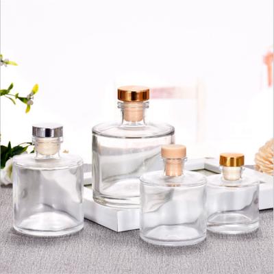 China Personal Care Factory Direct Sale 50ml 200ml Tubular Glass Diffuser Bottle With Lid for sale