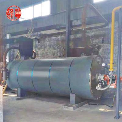 China 4200 Kw Horizontal Heat Transfer Oil Thermal Heater Boiler Three Pass Pipe Coil for sale