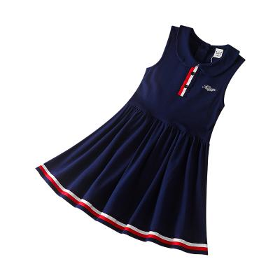 China Summer Babies Anti-Static Breathable Casual Hot Selling Sleeveless Sweet Dresses For Kids 2-10 Years Old Lolita for sale